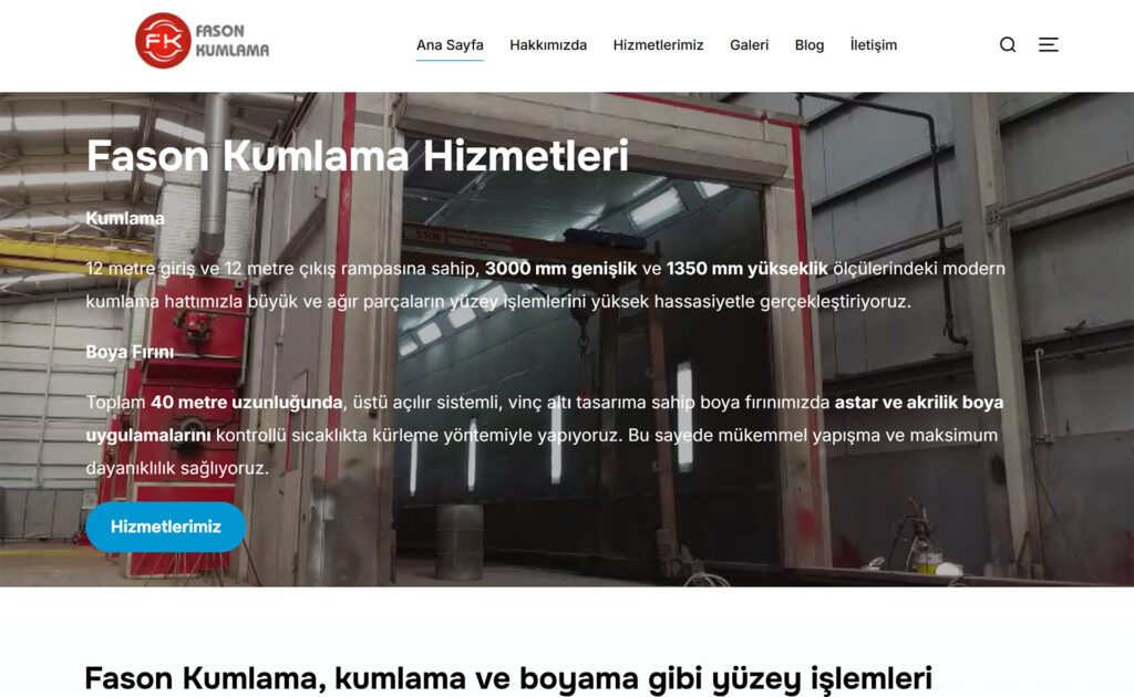 Referans Fason Kumlama Web Sitesi