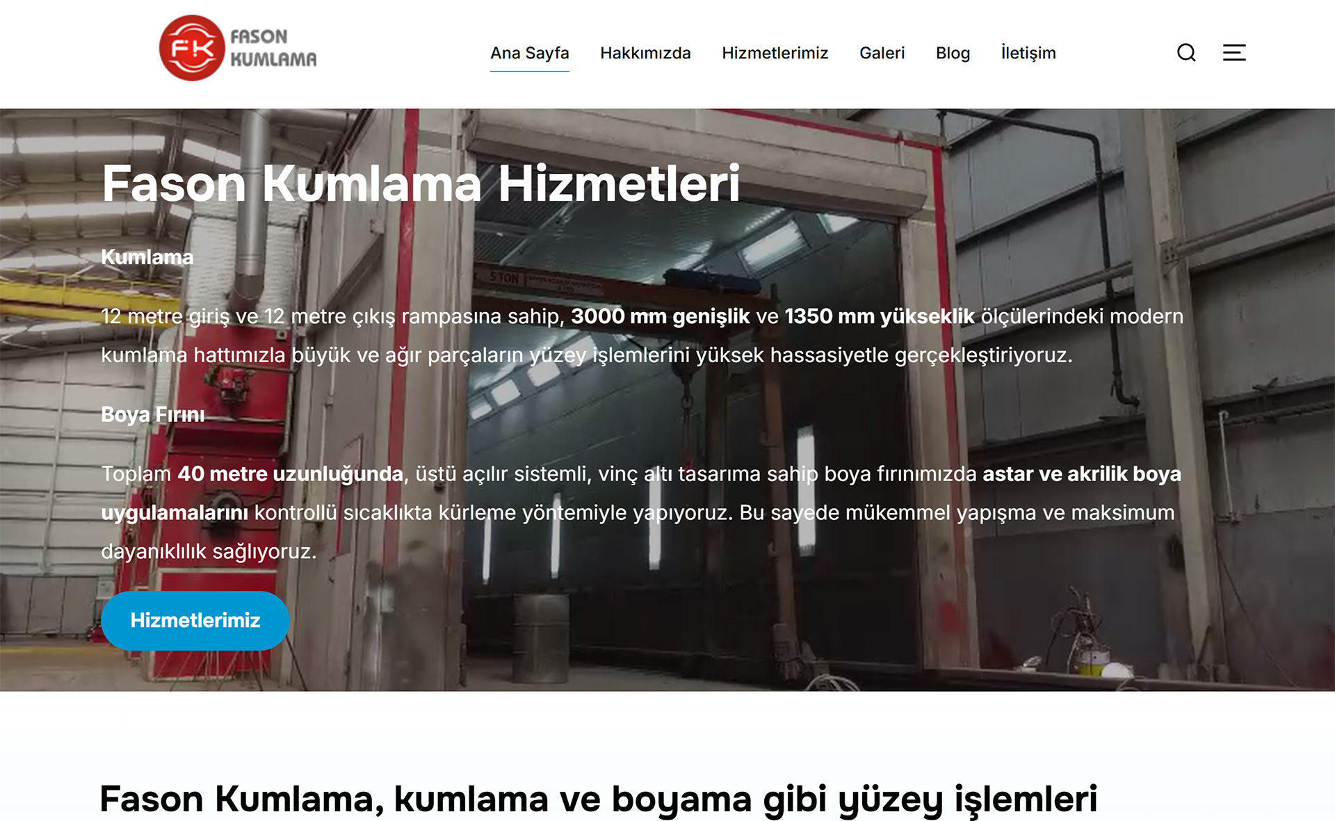 Referans Fason Kumlama Web Sitesi